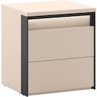NACHTSCHRANK 45/50/40 cm, Schwarz, Beige, von Voleo für 139,00 € bei XXXLutz im Angebot NACHTSCHRANK 45/50/40 cm, Schwarz, Beige, von Voleo im aktuellen XXXLutz Prospekt
