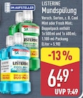 Cool Mint Mundspülung von Listerine im aktuellen ALDI Nord Prospekt
