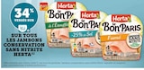 34% versés sur ma Carte U sur tous les jambons conservation sans nitrite Herta - Herta dans le catalogue U Express