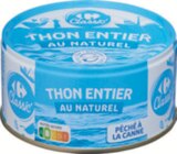 Thon entier au naturel pêché à la canne à Carrefour dans Boulogne-Billancourt Thon entier au naturel pêché à la canne à Carrefour dans Boulogne-Billancourt