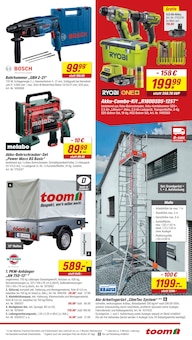 Bohrmaschine im aktuellen toom Baumarkt Prospekt (München) Bohrmaschine im toom Baumarkt Prospekt "Respekt, wer's selber macht." mit 16 Seiten (München)