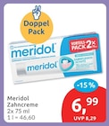 Zahncreme von Meridol für 6,99 € bei budni im Angebot Zahncreme von Meridol im aktuellen budni Prospekt