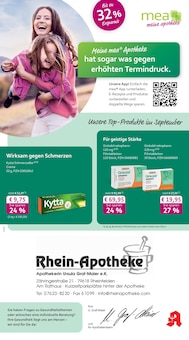 mea - meine apotheke Prospekt Unsere September-Angebote mit 4 Seiten