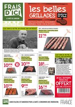 Catalogue Frais d'ici à Feytiat, avec 2 pages Prospectus Frais d'ici à Feytiat, "Les belles grillades d'ici", 2 pages, 09/06/2021 - 19/06/2021