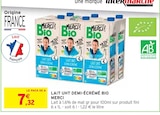 Lait UHT Demi-Écrémé Bio - Merci - Intermarché à Avignon Lait UHT Demi-Écrémé Bio - Merci en promo chez Intermarché Avignon à 7,32 €