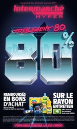 Prospectus Intermarché à Les Ayvelles, "Totalement 80 80%", 48 pages, 03/01/2025 - 12/01/2025