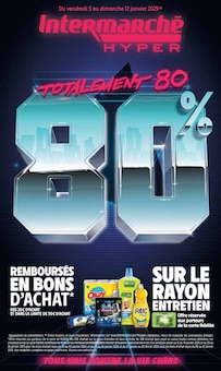 Prospectus Intermarché de la semaine "Totalement 80 80%" avec 1 pages, valide du 03/01/2025 au 12/01/2025 pour Davézieux et alentours