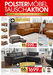 Sitzmöbel im Zurbrüggen Prospekt "POLSTERMÖBEL TAUSCHAKTION" mit 4 Seiten (Herne)