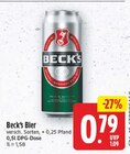 Beck's im Angebot bei E center in Falkensee Beck's Angebote bei E center Falkensee für 0,79 €