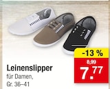 Leinenslipper im Angebot bei Zimmermann in Mainz Leinenslipper Angebote bei Zimmermann Mainz für 7,77 €