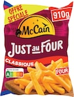 Frites Just au Four Classique Surgelées - McCain en promo chez Intermarché Contact Orange à 1,73 €