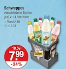 Schweppes im V-Markt Prospekt Schweppes von Schweppes im aktuellen V-Markt Prospekt für 7,99 €