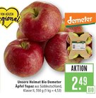 Unsere Heimat Bio Demeter Äpfel Topaz Angebote von Demeter bei Marktkauf Schwäbisch Gmünd für 2,49 €