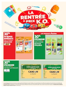 Catalogue Auchan Hypermarché de la semaine 33, "LA RENTRÉE À PRIX K.O.", page 2, 11/08/2026 - 23/08/2026 Prospectus Auchan Hypermarché en cours, "LA RENTRÉE À PRIX K.O.", page 2 sur 24