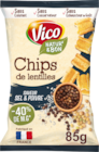 CHIPS DE LENTILLES NATUR & BON SAVEUR SEL ET POIVRE VICO - VICO en promo chez Auchan Supermarché CHIPS DE LENTILLES NATUR & BON SAVEUR SEL ET POIVRE VICO - VICO dans le catalogue Auchan Supermarché