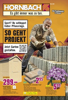 Terrassenplatten im Hornbach Prospekt "Sport? Du schleppst lieber Pflanzringe." mit 33 Seiten (Stuttgart)