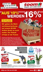 toom Baumarkt Prospekt für Karlsfeld mit 22 Seiten toom Baumarkt Prospekt für Karlsfeld: "Respekt, wer's selber macht.", 22 Seiten, 27.06.2020 - 03.07.2020