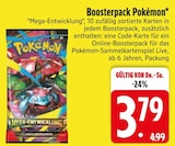 Boosterpack Pokémon im EDEKA Prospekt Boosterpack Pokémon von im aktuellen EDEKA Prospekt für 3,79 €
