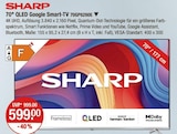 70" QLED Google Smart-TV Angebote von SHARP bei V-Markt München für 599,00 €