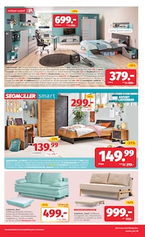Couch im Segmüller Prospekt "Zum Glück gibt’s Segmüller - Jetzt bis zu 1750 € sparen" mit 22 Seiten (Nürnberg)
