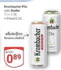 Aktuelles Pils Angebot bei GLOBUS in Duisburg ab 0,89 €