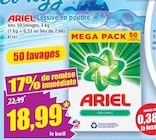 Lessive en poudre - ARIEL en promo chez Norma Metz à 18,99 €