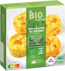 Picard Saint-Mard - Promo 4 mini gratins de légumes bio Promo 4 mini gratins de légumes bio à 5,50 € dans le catalogue Picard à Saint-Mard