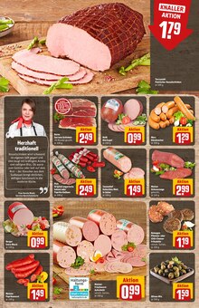Mettwurst im aktuellen REWE Prospekt (Ludwigshafen (Rhein)) Mettwurst im REWE Prospekt "Dein Markt" mit 30 Seiten (Ludwigshafen (Rhein))