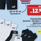 Damen/Herren Quarter-, Sneaker- oder Sportsocken im Angebot bei Marktkauf in Schwabach Damen/Herren Quarter-, Sneaker- oder Sportsocken Angebote von Puma bei Marktkauf Schwabach für 8,99 €
