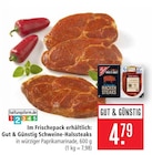 Schweine-Halssteaks im Angebot bei Marktkauf in Tübingen Schweine-Halssteaks Angebote von Gut & Günstig bei Marktkauf Tübingen für 4,79 €