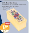Zillertaler Bergkäse im V-Markt Prospekt Zillertaler Bergkäse von im aktuellen V-Markt Prospekt für 1,29 €