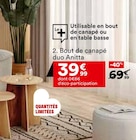 Bout de canapé duo anitta en promo chez But Bègles à 39,99 €