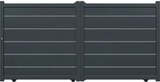 Portail coulissant aluminium gris anthracite "Aracaju" - L. 3,75 x H. 1,76 m à Brico Dépôt dans Les Mesnuls