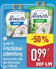 Frischkäsezubereitung von Almette für 0,99 € bei ALDI Nord im Angebot Frischkäsezubereitung von Almette im aktuellen ALDI Nord Prospekt
