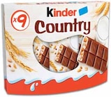 Barre chocolatée céréales chocolat - KINDER COUNTRY dans le catalogue Intermarché