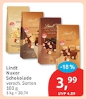 Nuxor Schokolade von Lindt im aktuellen budni Prospekt