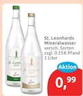 Mineralwasser von St. Leonhards für 0,99 € bei budni im Angebot Mineralwasser von St. Leonhards im aktuellen budni Prospekt