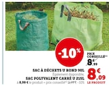 Sac à déchets rond 90l - U en promo chez Super U Angers à 8,09 €