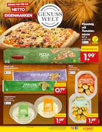 Pizza im Netto Marken-Discount Prospekt "Aktuelle Angebote" auf Seite 13