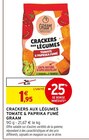 Crackers aux légumes tomate & paprika fumé - Graam - Intermarché Super à Courbevoie Crackers aux légumes tomate & paprika fumé - Graam en promo chez Intermarché Super Courbevoie à 1,95 €