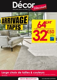 Prospectus Décor Discount, "ARRIVAGE TAPIS" à Fontaine-de-Vaucluse et alentours, 8 pages, 26/12/2024 - 09/02/2025 Catalogue Décor Discount "ARRIVAGE TAPIS" à Fontaine-de-Vaucluse et alentours, 8 pages, 26/12/2024 - 09/02/2025