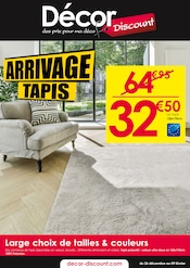 Catalogue Meubles & Décoration Décor Discount en cours à Tignieu-Jameyzieu et alentours, "ARRIVAGE TAPIS", 8 pages, 26/12/2024 - 09/02/2025