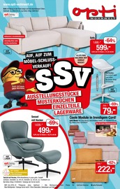 Aktueller Opti-Wohnwelt Möbel & Einrichtung Prospekt in Saarlouis und Umgebung, "Möbel-Schluss-Verkauf!" mit 24 Seiten, 26.06.2025 - 12.07.2025