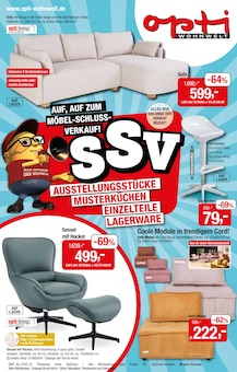 Opti-Wohnwelt Prospekt Möbel-Schluss-Verkauf! mit  Seiten in Otterndorf und Umgebung