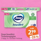 bewährt Toilettenpapier von Zewa im aktuellen tegut Prospekt für 2,99 €