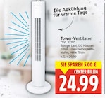 Tower-Ventilator "TVL 3770" für 24,99 € bei E center im Angebot Tower-Ventilator "TVL 3770" im aktuellen E center Prospekt