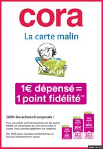 Catalogue Cora à La Chaussée-d'Ivry, avec 1 page Prospectus Cora à La Chaussée-d'Ivry, "La carte malin", 1 page, 15/06/2021 - 30/09/2021