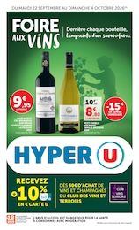 Prospectus Hyper U, "FOIRE AUX VINS" à Porto-Vecchio et alentours, 80 pages, 22/09/2026 - 04/10/2026 Catalogue Hyper U "FOIRE AUX VINS" à Porto-Vecchio et alentours, 80 pages, 22/09/2026 - 04/10/2026