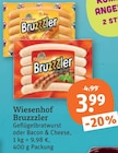 Bruzzzler Geflügelbratwurst von Wiesenhof im aktuellen tegut Prospekt für 3,99 €