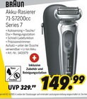 Akku-Rasierer 71-S7200cc Series 7 Angebote von Braun bei MEDIMAX Oberhausen für 149,99 €